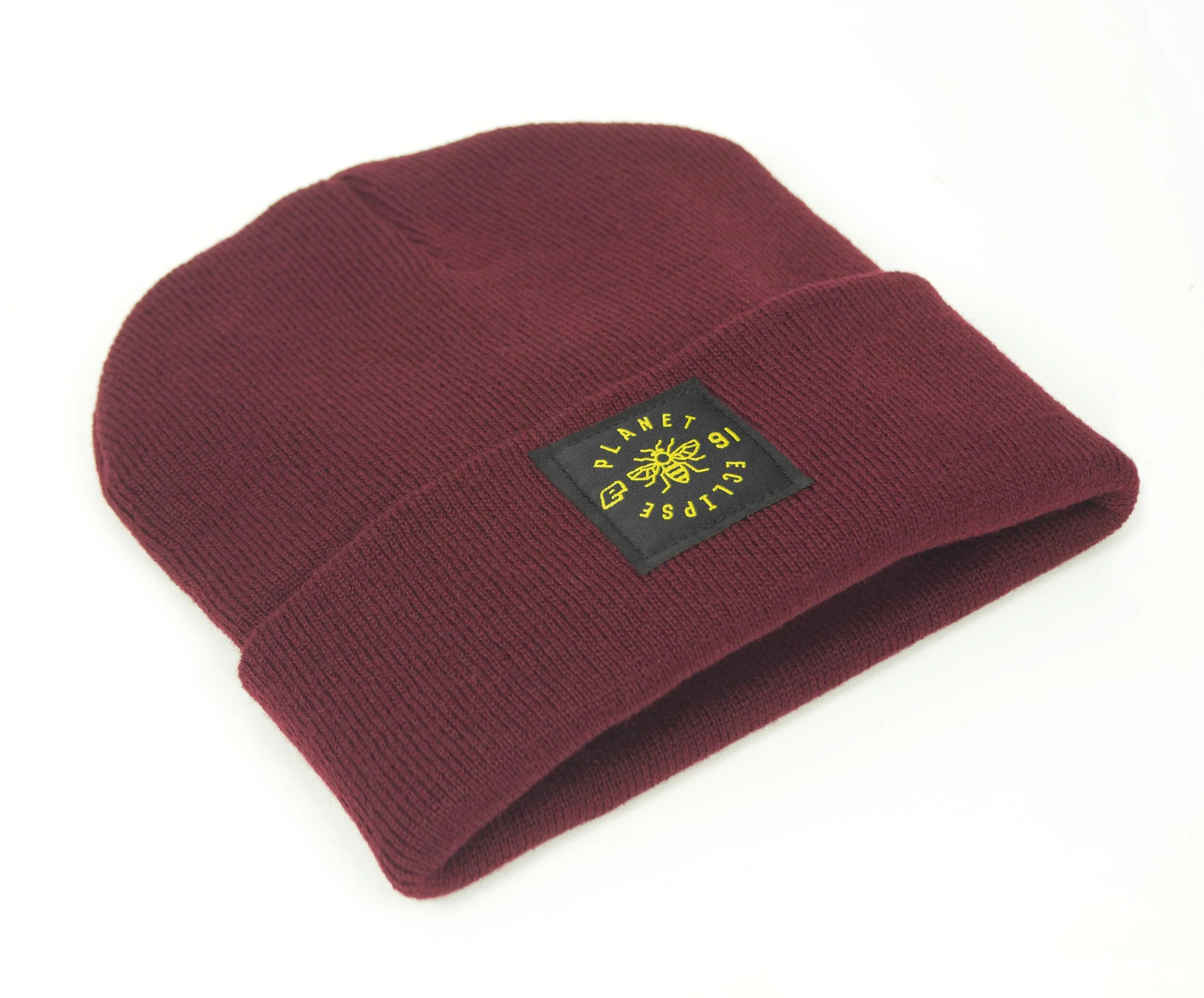 Eclipse Worker Roll Beanie - Burgundy