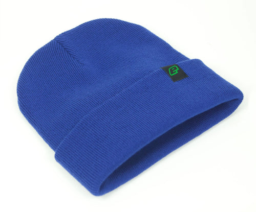 Eclipse Tab Roll Beanie - Royal Blue