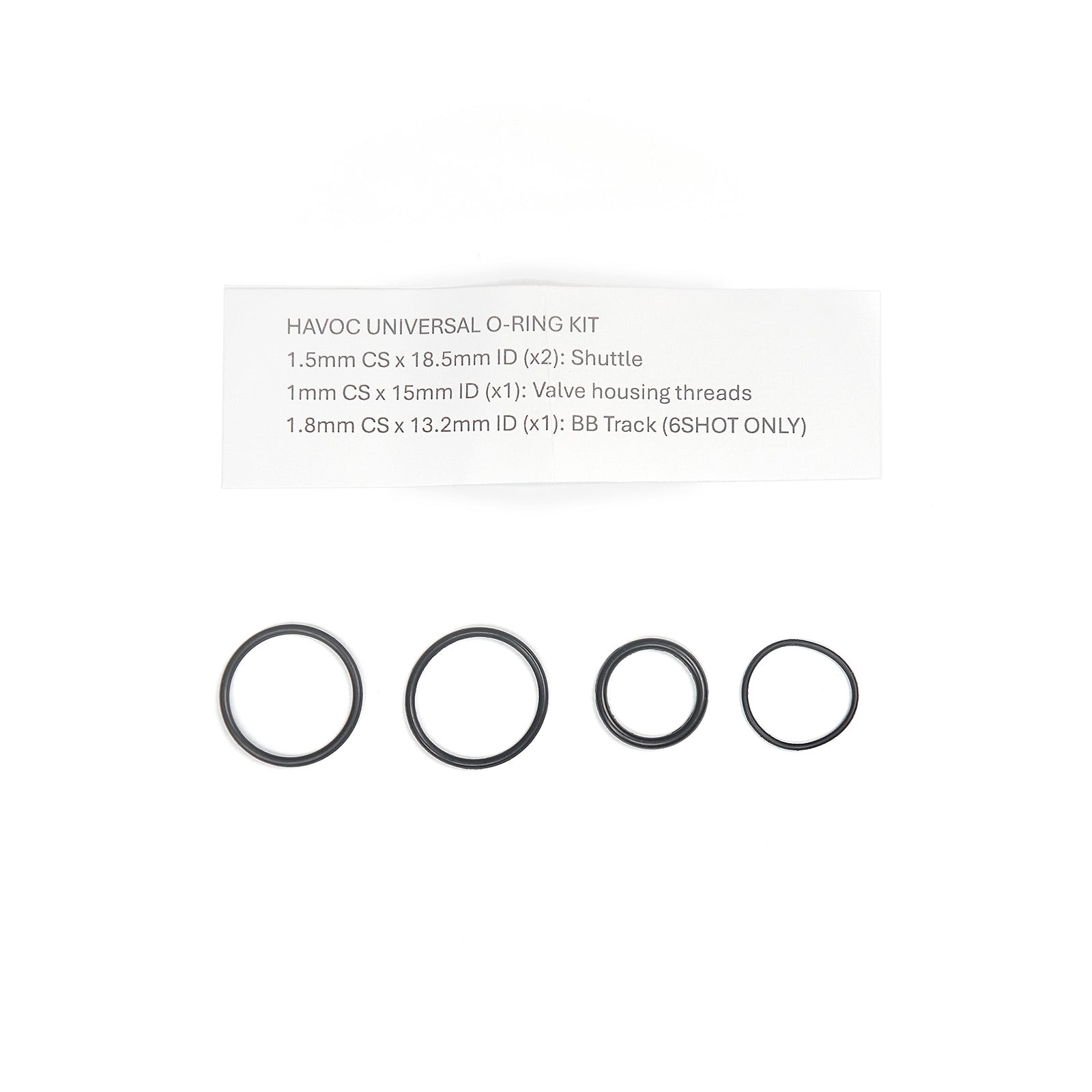 Wolverine O-ring Kit for HAVOC Engine (Universal)