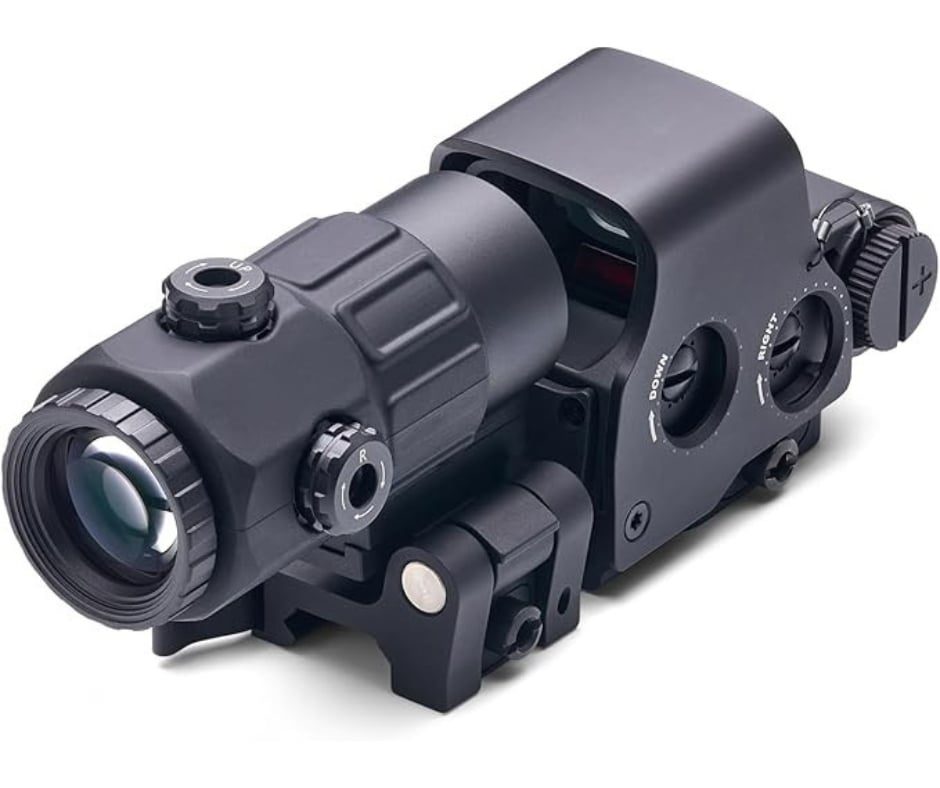 Rebel HHS Red/Green Holographic Hybrid Sight EXPS with G43 Magnifier - Black
