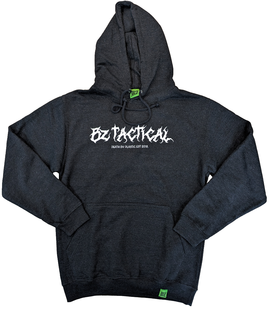 BZ Tactical 'Death By Plastic' Hoodie - Black/White 1/50