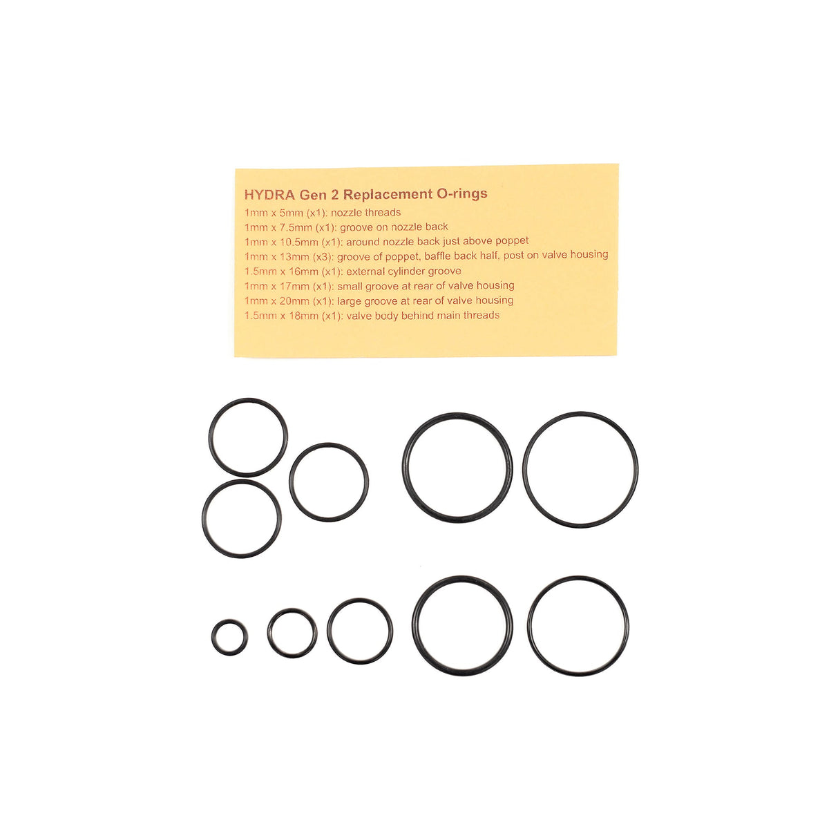 Wolverine O-Ring Kit for HYDRA Gen 2