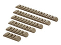Rebel Keymod/MLOK 6 Piece Polymer Rail Set - Dark Earth