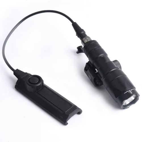 Rebel M300A 280 Lumen Tactical Flashlight + Dual Function Tape Switch - Black