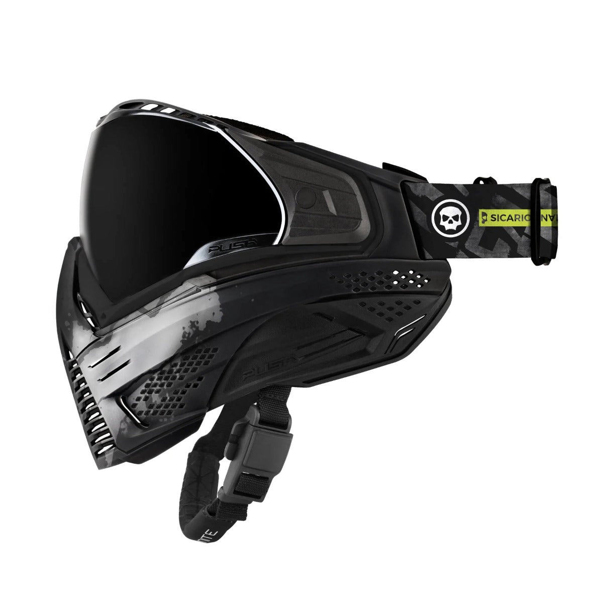 Push Unite Mask - Infamous Black / White Skull