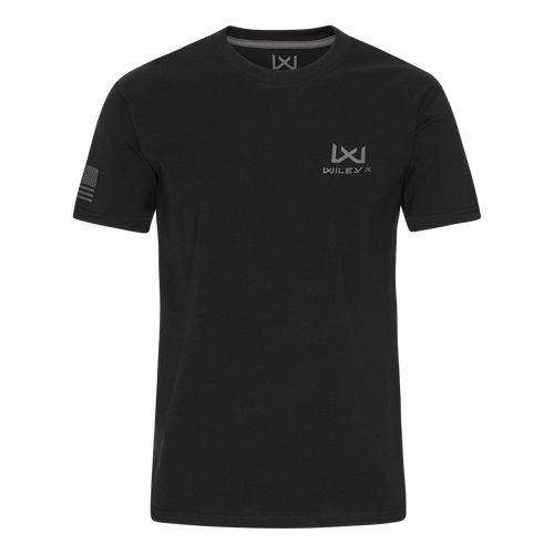 Wiley X CANYON Pocket Logo T-Shirt - Onyx Black / Sage Green
