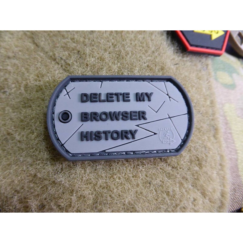 JTG Browser History Dog Tag 3D Rubber Patch - Full Colour