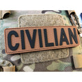 JTG Civilian 3D Rubber Patch - Coyote Brown