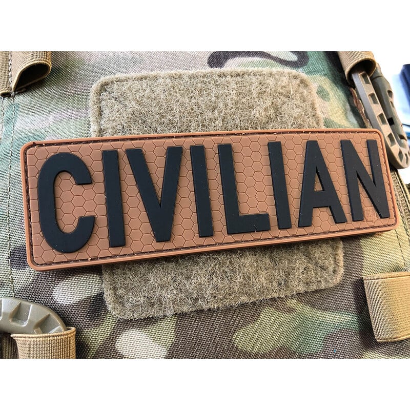 JTG Civilian 3D Rubber Patch - Coyote Brown