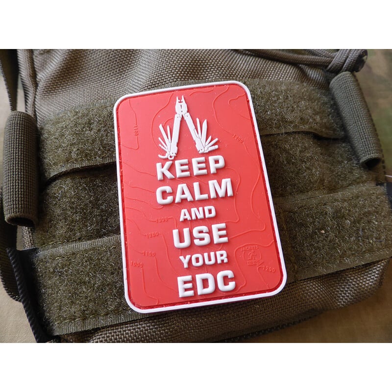 JTG Keep Calm & Use Your EDC 3D Rubber Patch
