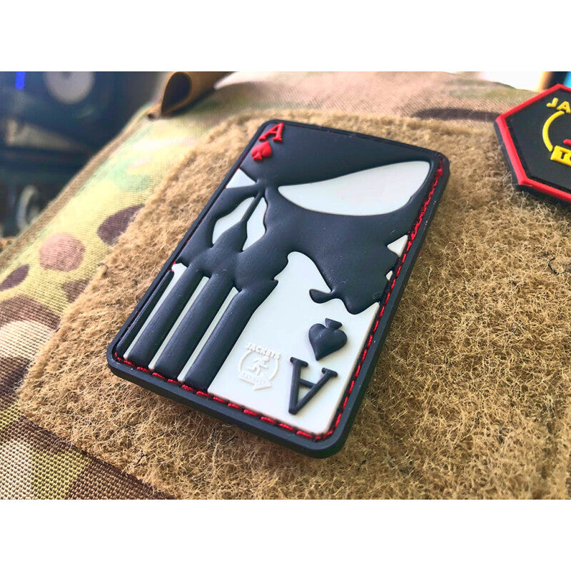 JTG Punisher Ace of Spaces 3D Rubber Patch - Full Colour