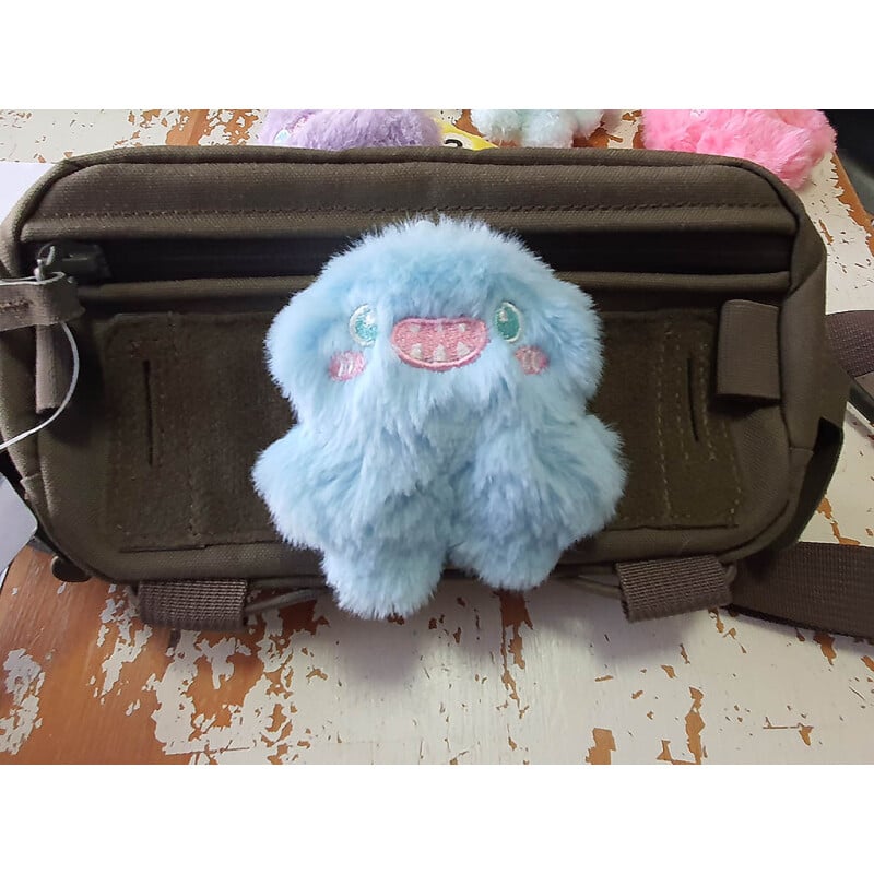 JTG Monster Unicorn Plush Patch (Velcro Backed) - Light Blue