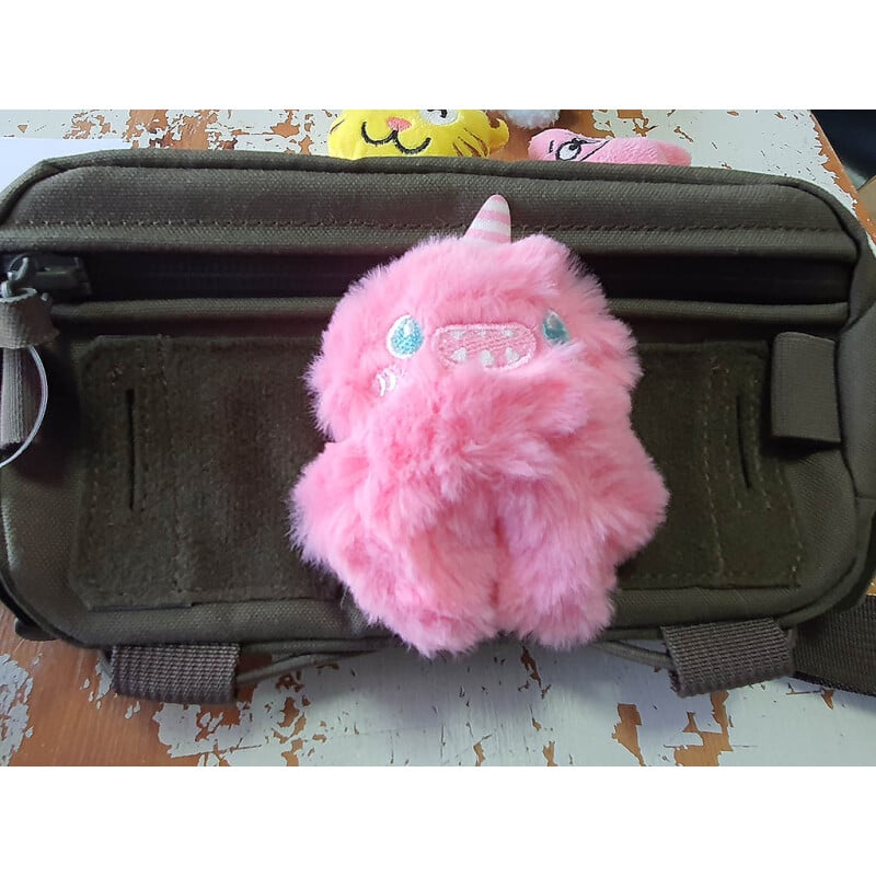 JTG Monster Unicorn Plush Patch (Velcro Backed) - Pink