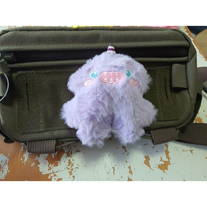 JTG Monster Unicorn Plush Patch (Velcro Backed) - Lilac
