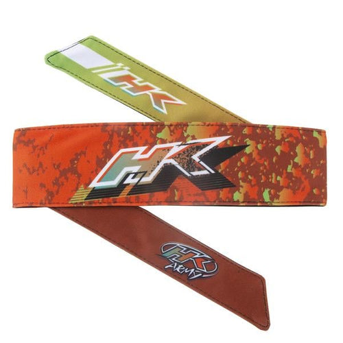HK Headband Retro Liquid - Orange/Lime
