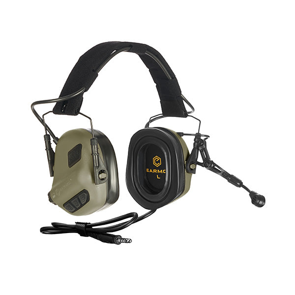 Earmor M32 Plus Tactical Headset With Mic-Foliage Green