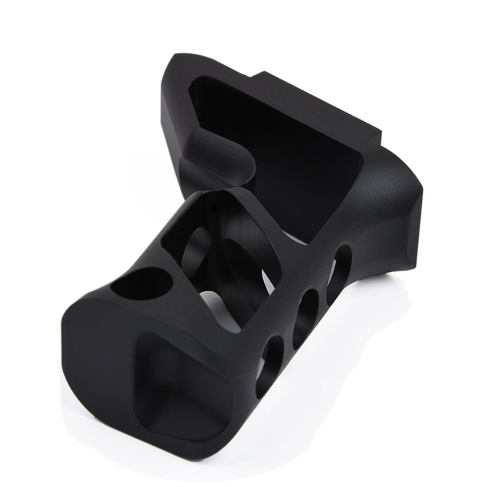 Rebel Picatinny CNC Skeleton Long Angled Foregrip - Black