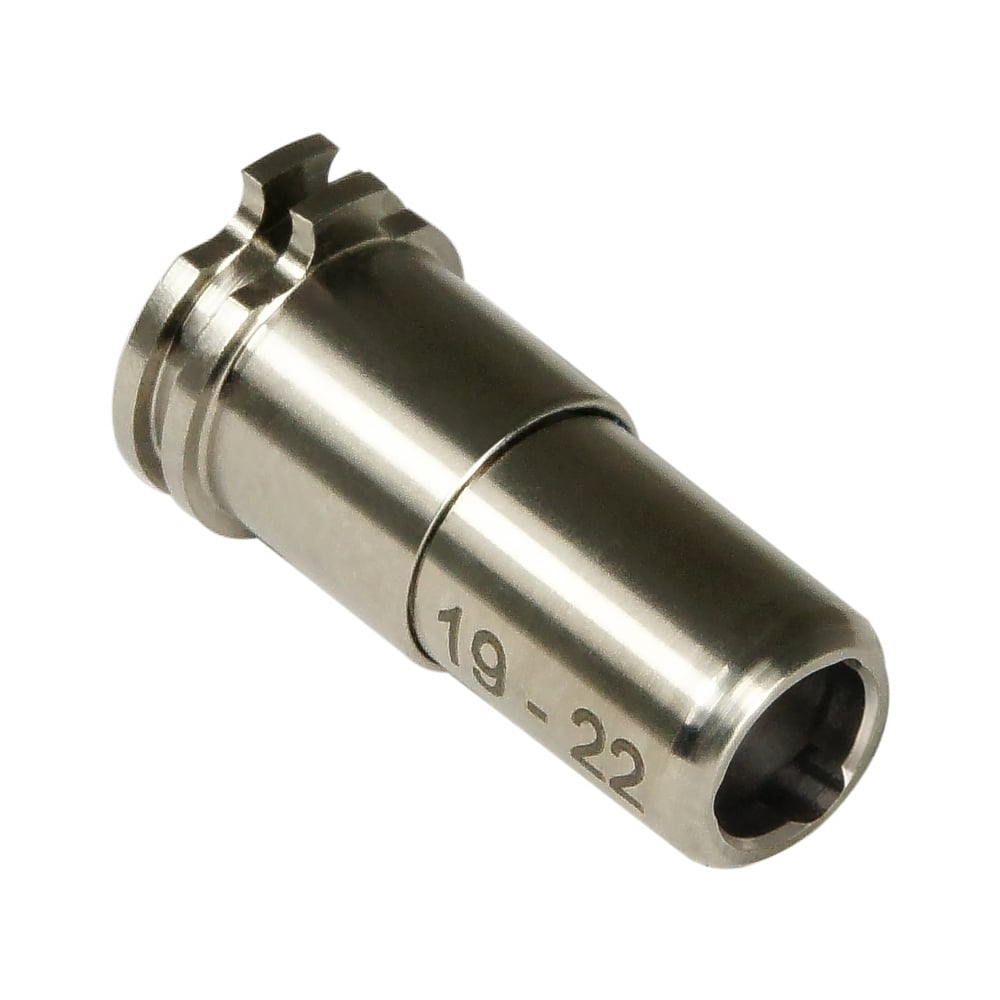 Maxx CNC Titanium Adjustable Air Seal Nozzle 19mm - 22mm for Airsoft AEG Series