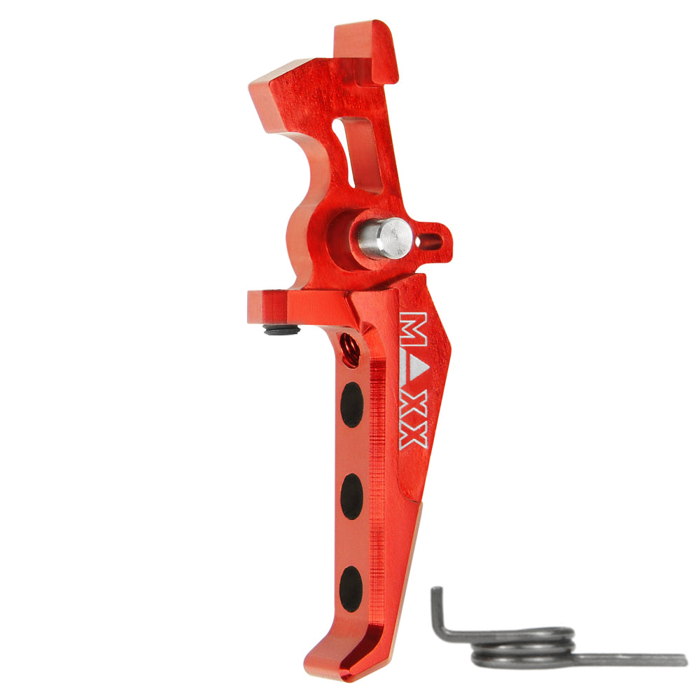 Maxx CNC Aluminum Advanced Speed Trigger Red Style E
