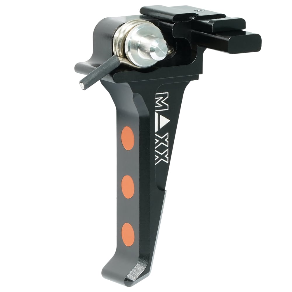 Maxx CNC Aluminum Advanced Speed Trigger (Style E) (Black) For EVO-3