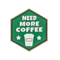 Sentinel Gear Need More Coffee Hexagon Patch