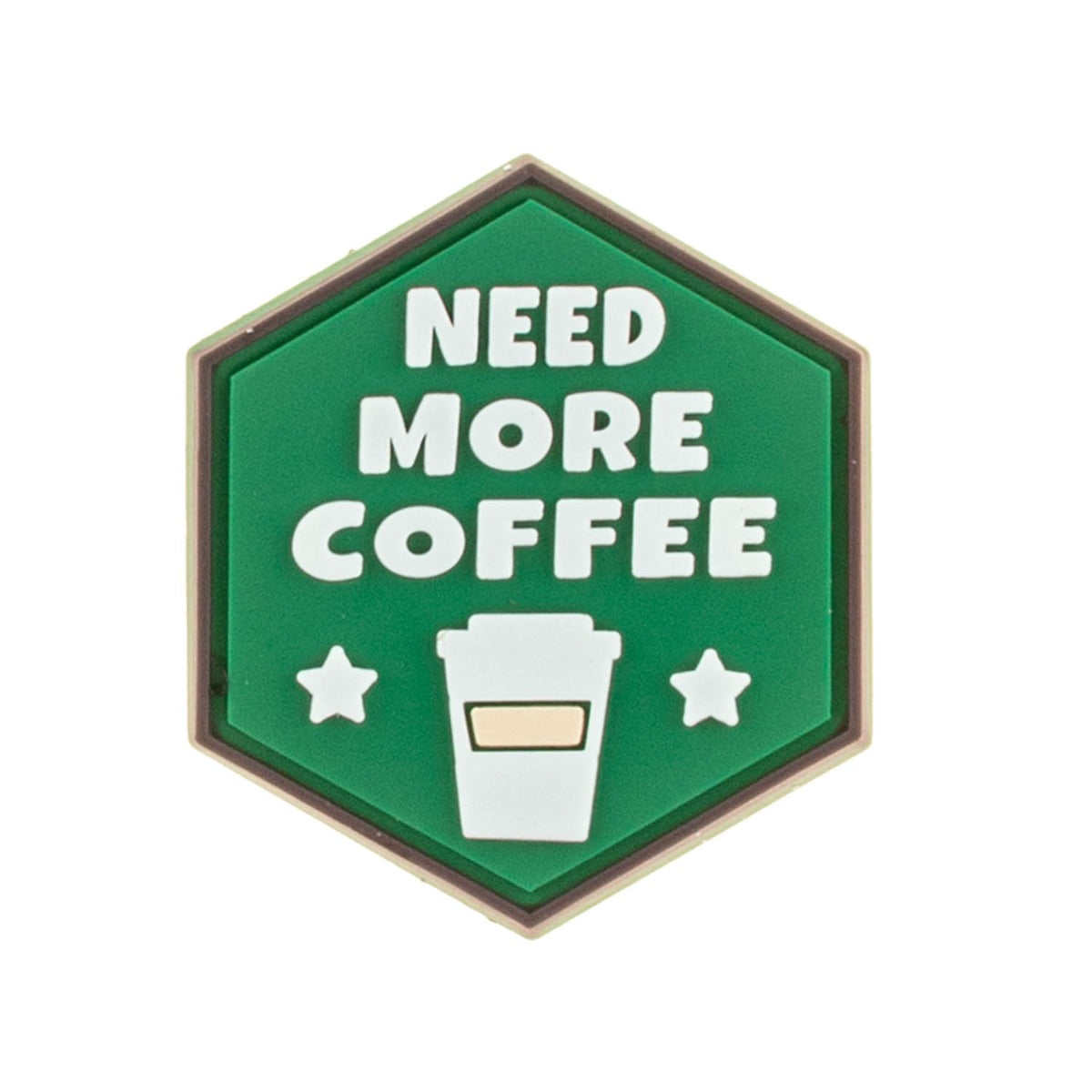 Sentinel Gear Need More Coffee Hexagon Patch