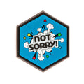 Sentinel Gear Not Sorry Blue Hexagon Patch