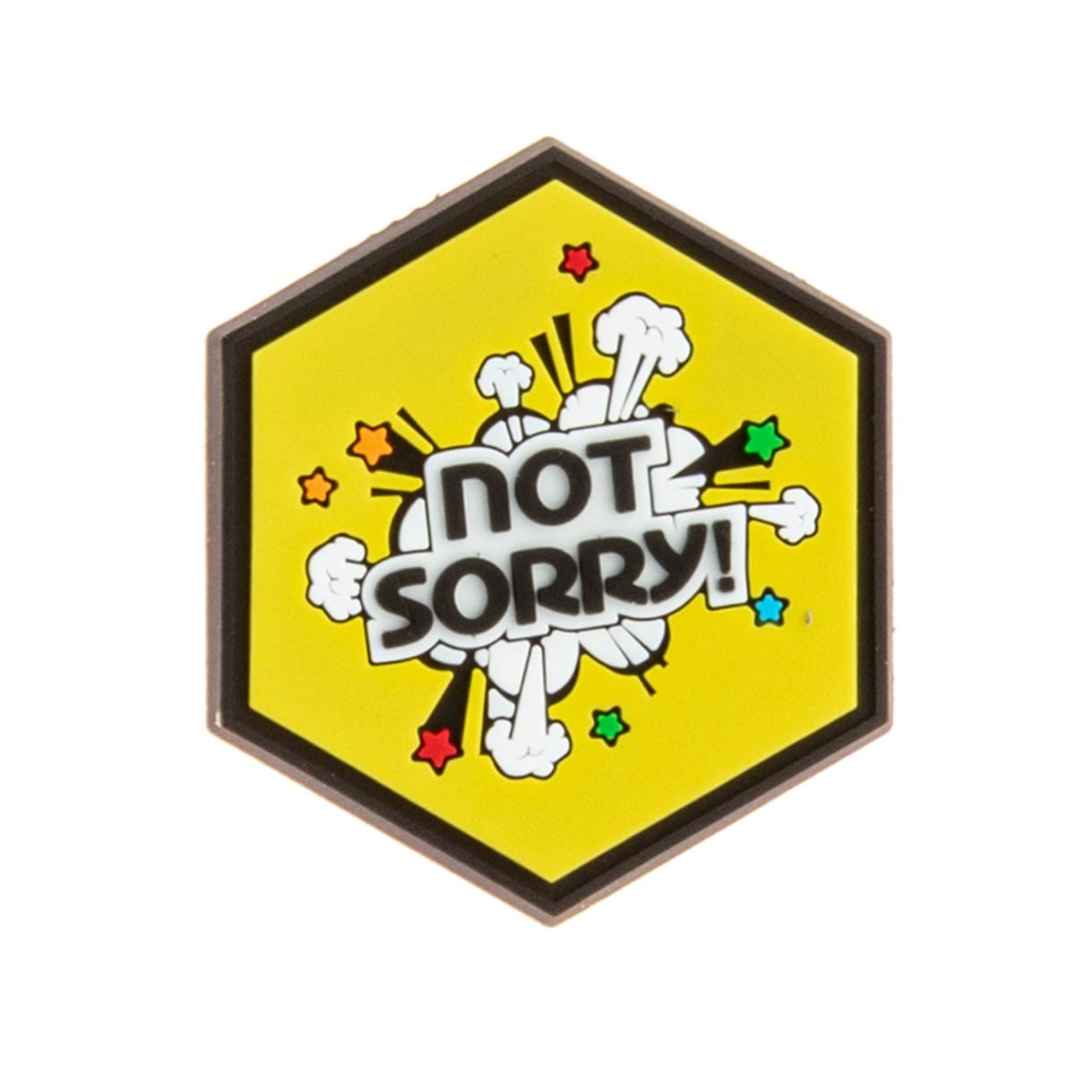 Sentinel Gear Not Sorry Yellow Hexagon Patch
