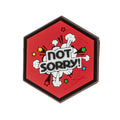 Sentinel Gear Not Sorry Red Hexagon Patch