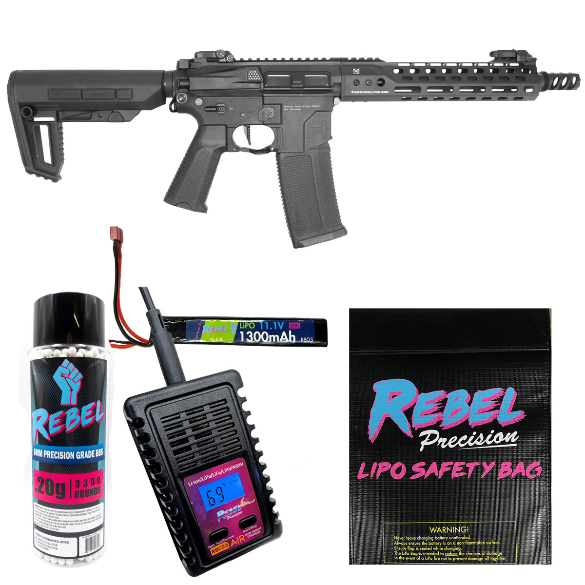 Raven Evolution EVO Prowler AEG Bundles (3 Lengths)-CQB (Mid)