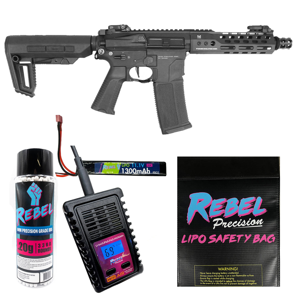 Raven Evolution EVO Prowler AEG Bundles (3 Lengths)-CQC (Short)