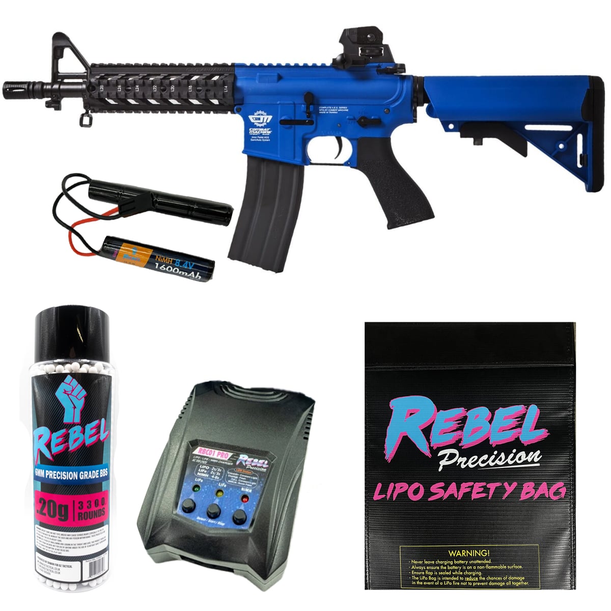 G&G CM16 Raider Bundle - Two Tone Blue