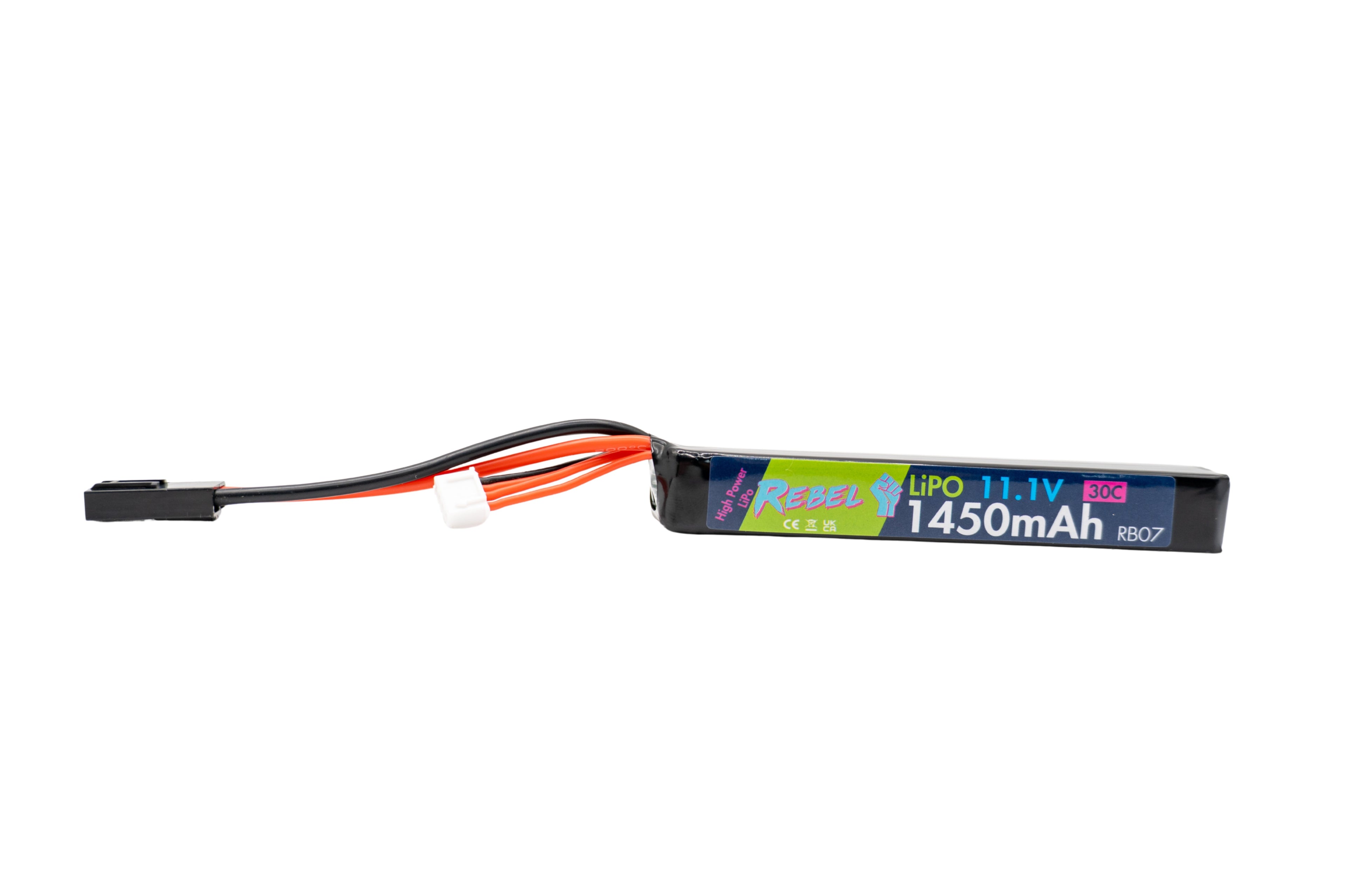 Rebel Battery - 1450mAh Lipo 11.1V 30C Stick - Mini Tamiya