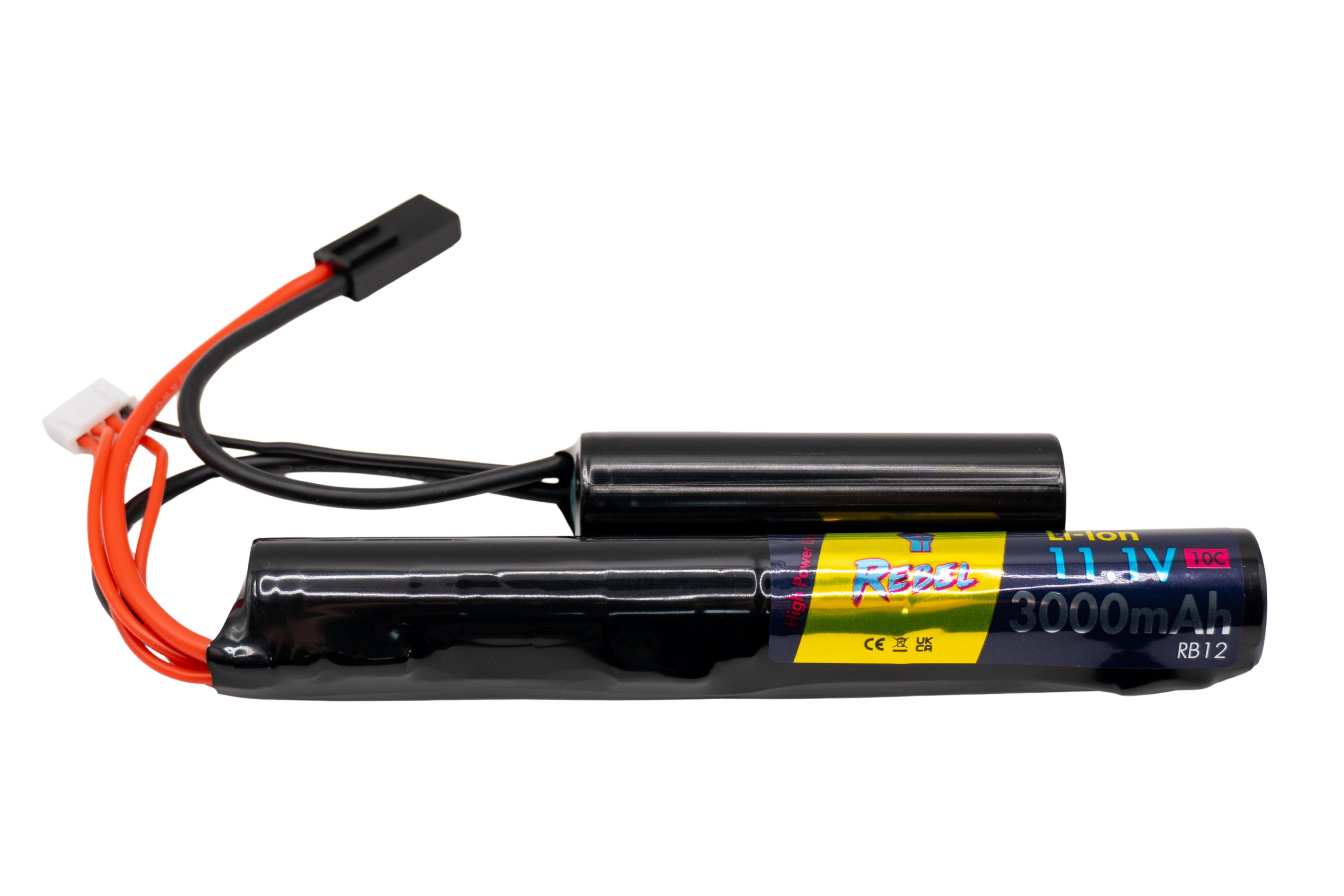 Rebel Battery - 3000mAh Li-Ion 11.1V 10C Nunchuck - Mini Tamiya