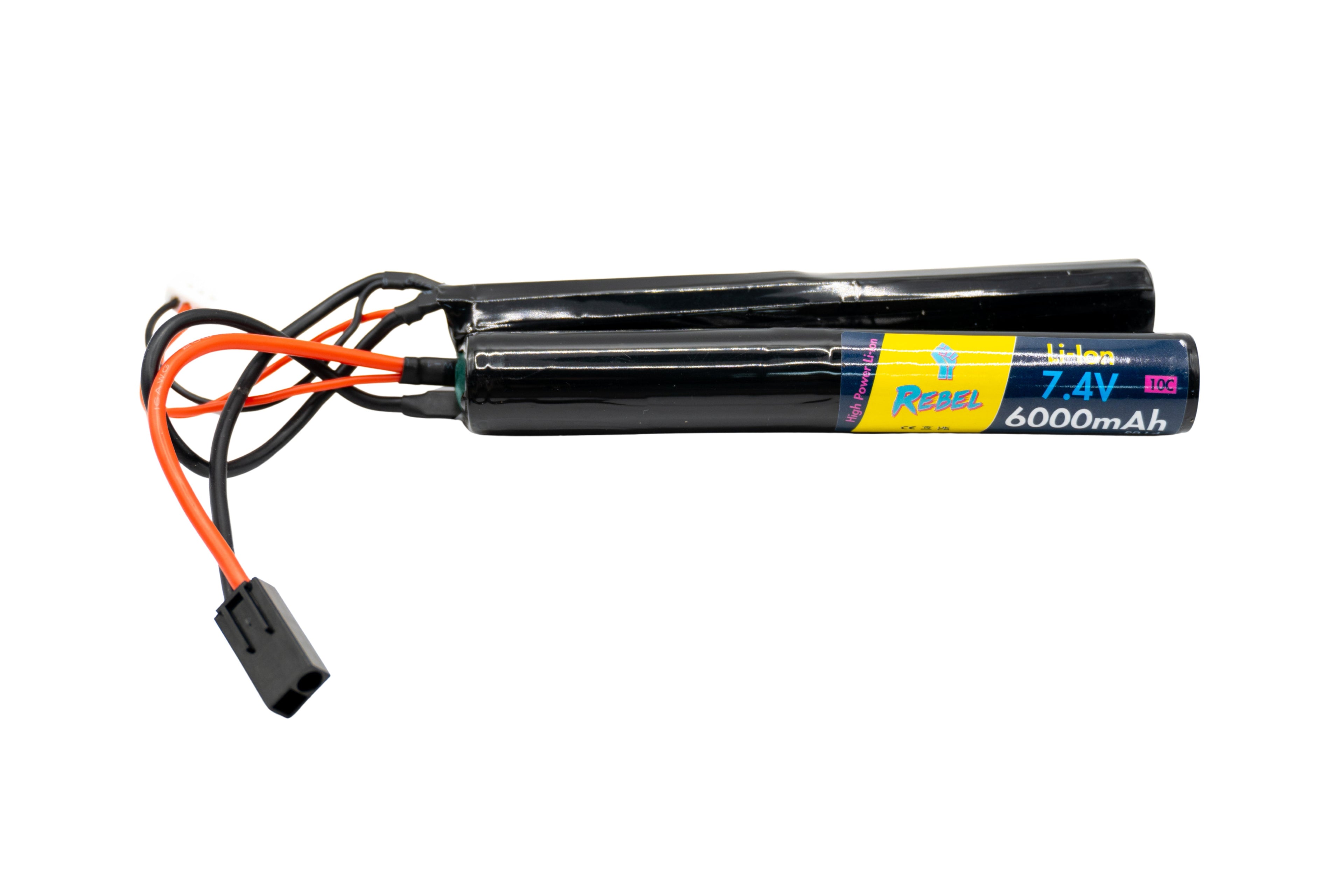 Rebel Battery - 6000mAh Li-Ion 7.4V 10C Nunchuck - Mini Tamiya