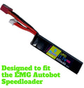 Rebel Battery - 600mAh Lipo 11.1V (PDW)  - Deans (fits the EMG Autobot)