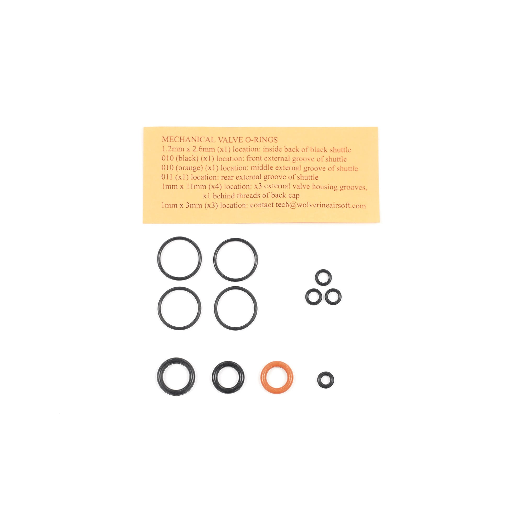 Wolverine O-ring Kit for Reaper Mechanical Valve