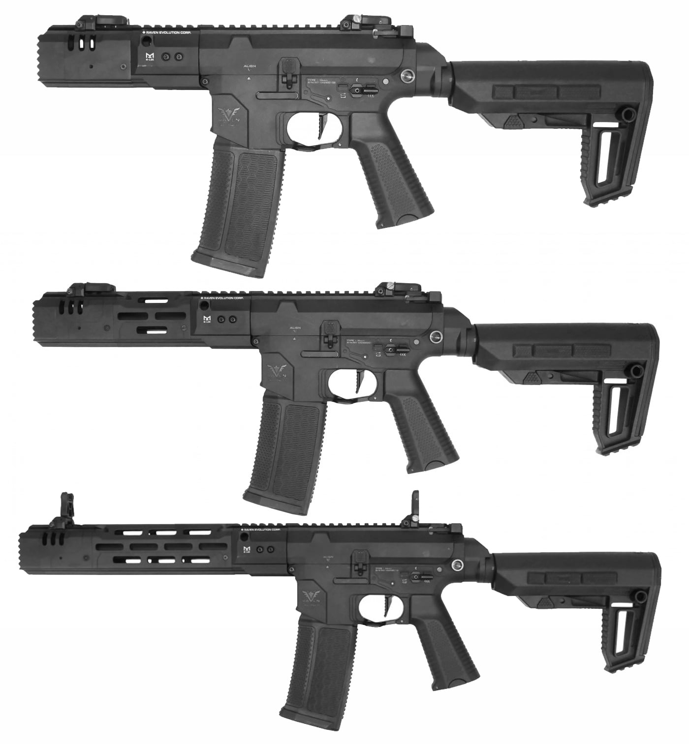 Raven Evolution EVO Rebel AEG Bundles (3 Lengths)