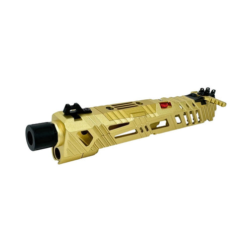 CTM Superline Split Slide for TM Hi-Capa 4.3 - Gold (inc. Short Stroke Kit, 14mm CCW Muzzle, Enhanced Nozzle Spring, etc)