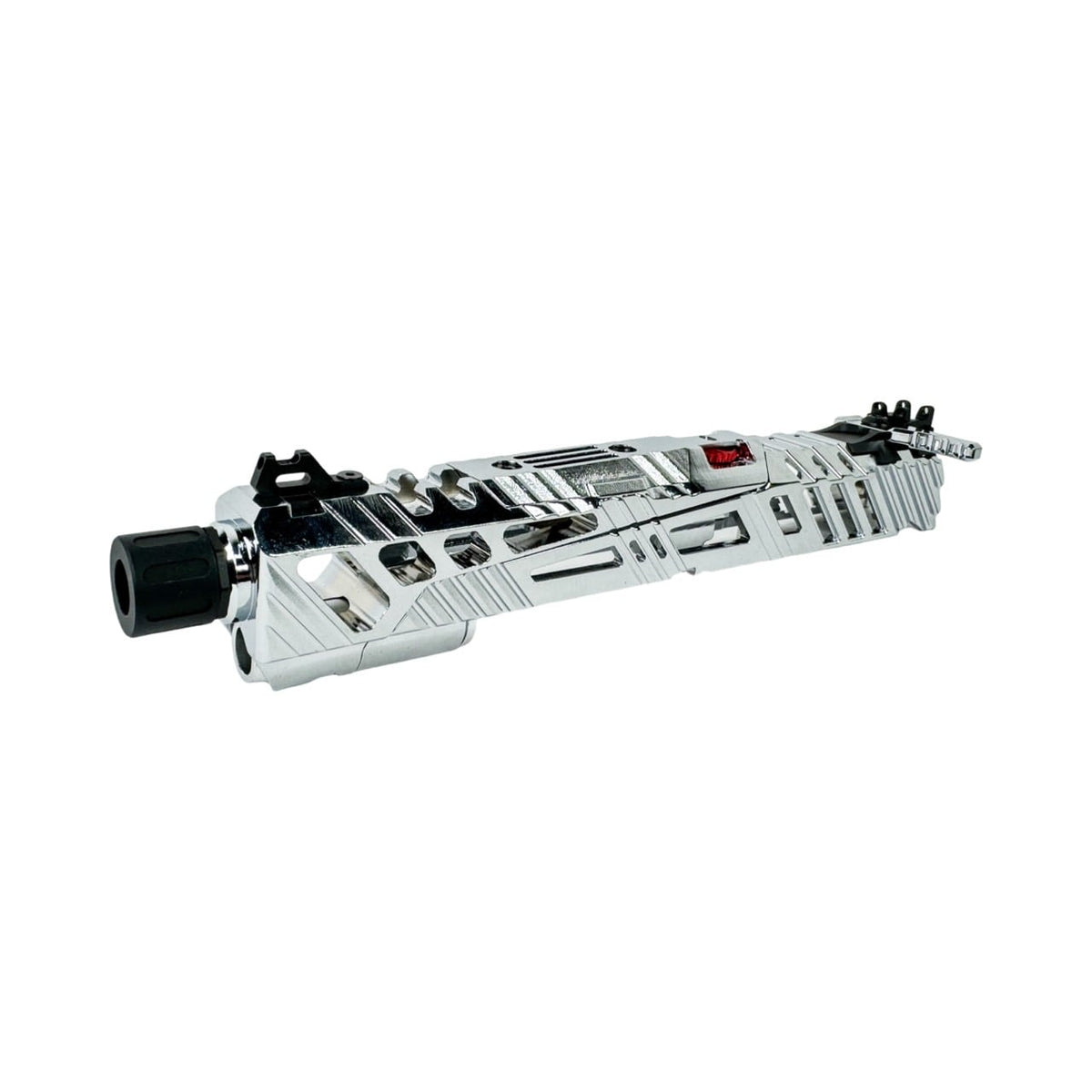 CTM Superline Split Slide for TM Hi-Capa 5.1 - Chrome (inc. Short Stroke Kit, 14mm CCW Muzzle, Enhanced Nozzle Spring, etc)