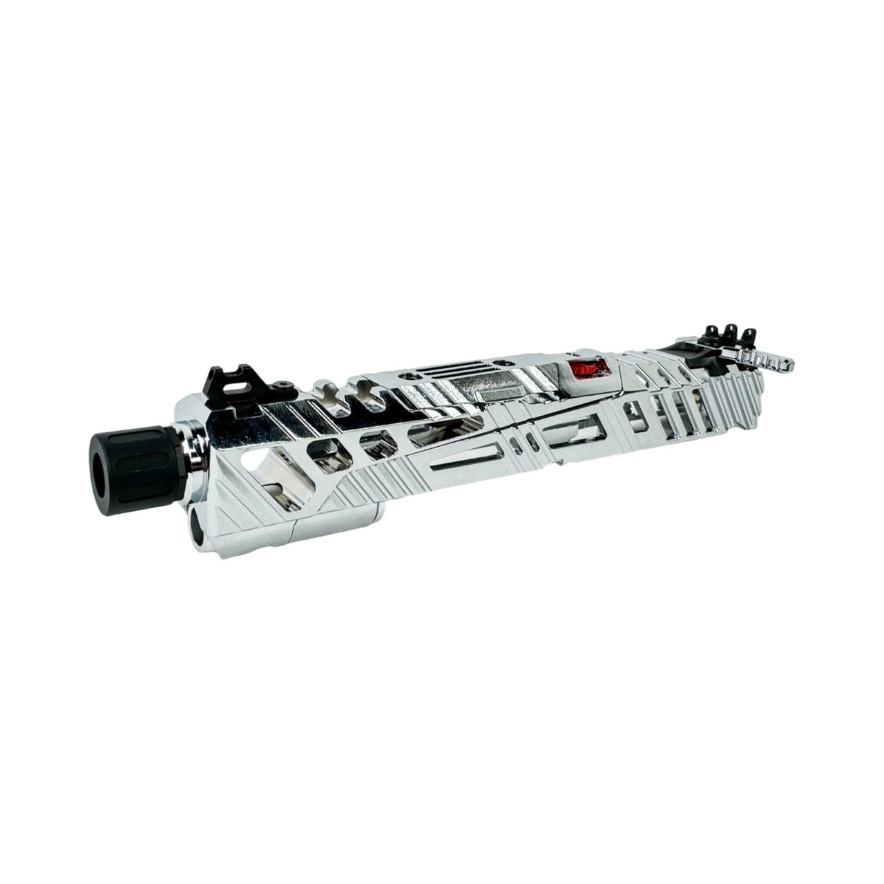 CTM Superline Split Slide for TM Hi-Capa 5.1 - Chrome (inc. Short Stroke Kit, 14mm CCW Muzzle, Enhanced Nozzle Spring, etc)