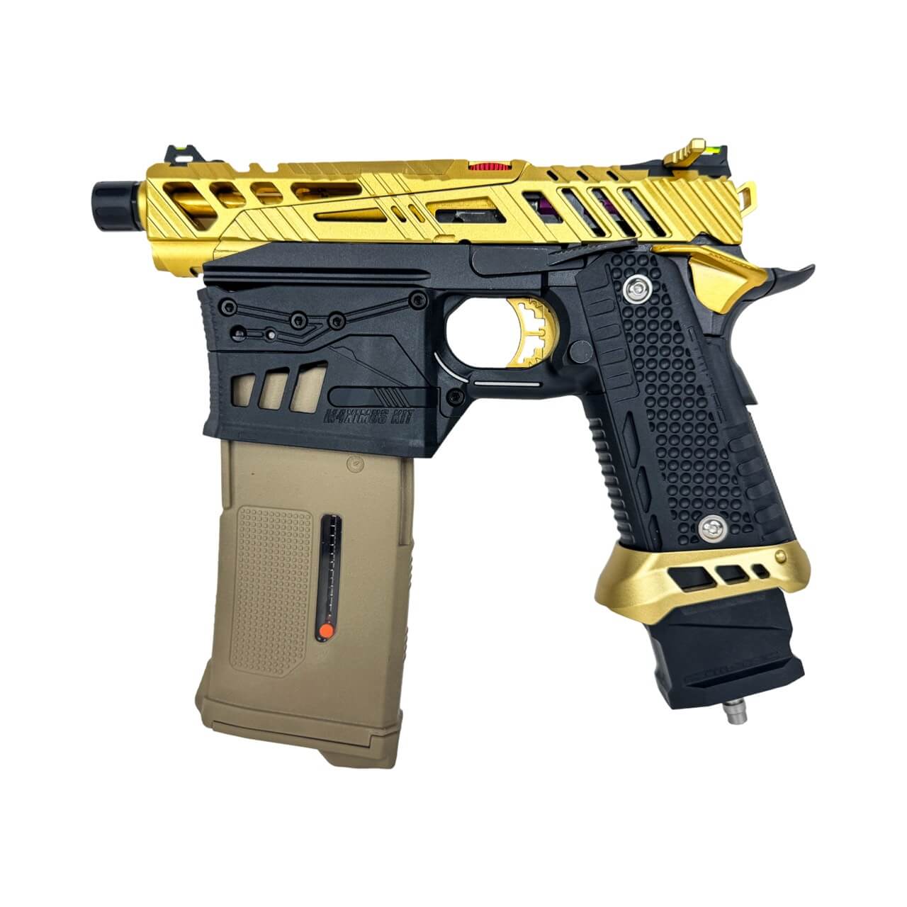 TM Hi-Capa Custom Build (Fully Assembled) - Gold Match M4ximus (+ Small Hard Case)