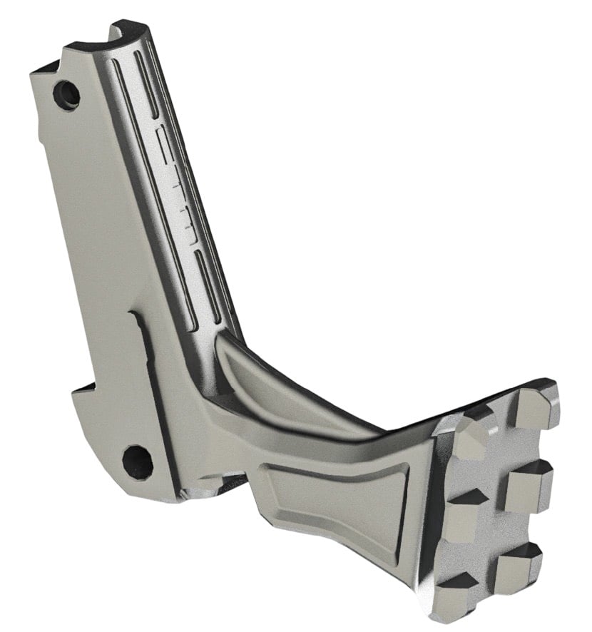 CTM CNC UnderMount Picatinny Stock Adapter for Hi-CAPA - Silver