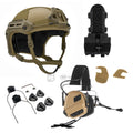 PTS x Earmor Flux Helmet + Comms Bundle-Tan-Tan