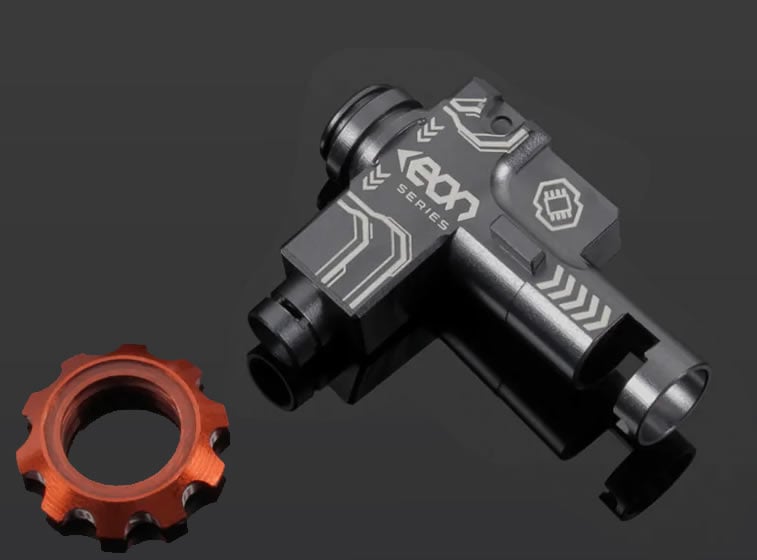 GATE EON Hop-Up Chamber - Titanium Chamber / Orange Rotary Dial