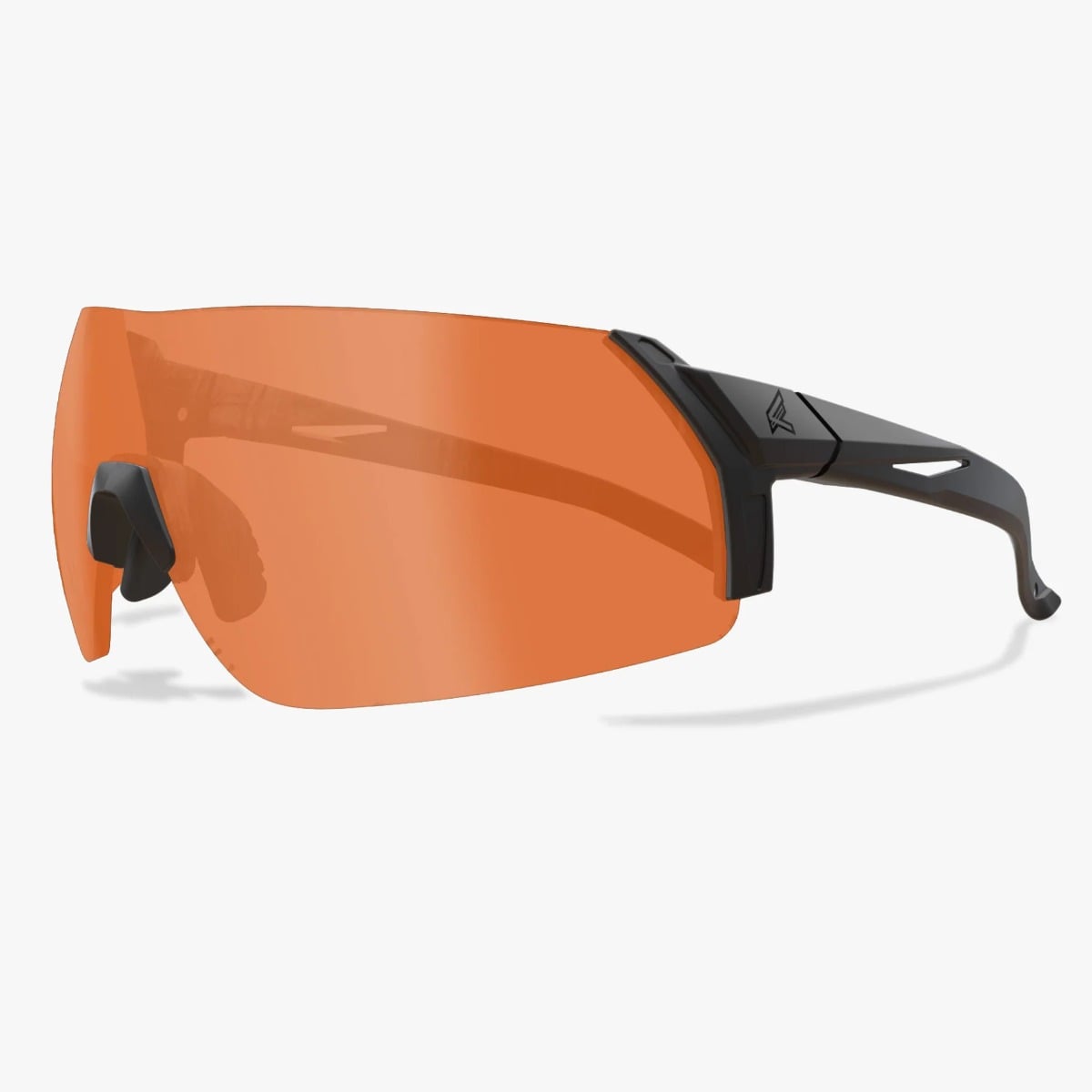Edge Eyewear Urgent Fury - Black Frame / Tiger's Eye Vapor Shield Lenses