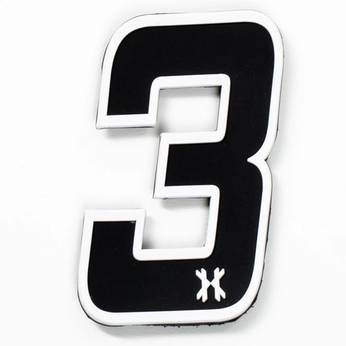HK Rubber Number Patch - 3