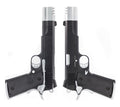 Vorsk VP-X Gas Blowback Pistol - Black/Chrome Double Pack