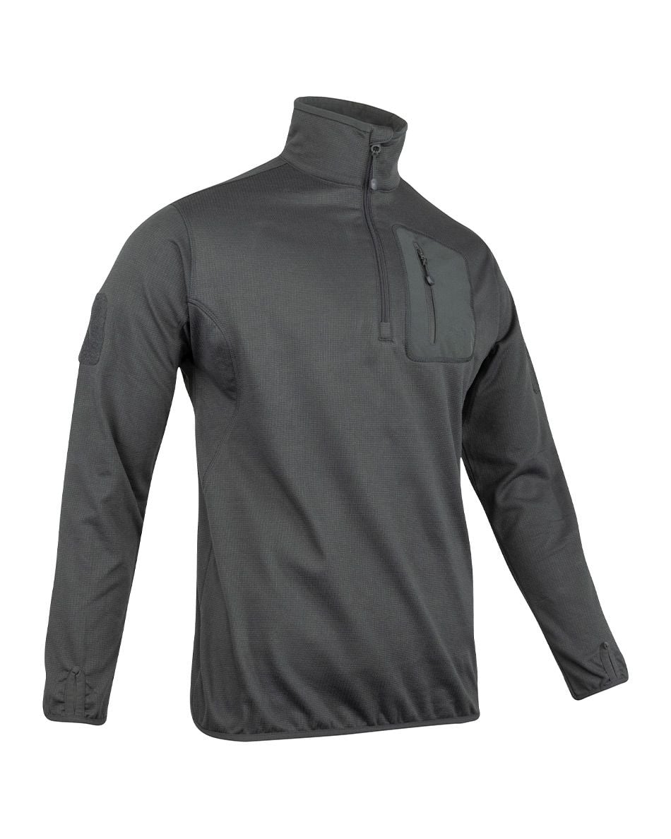 Viper Technical Mid Layer Fleece Top - Titanium