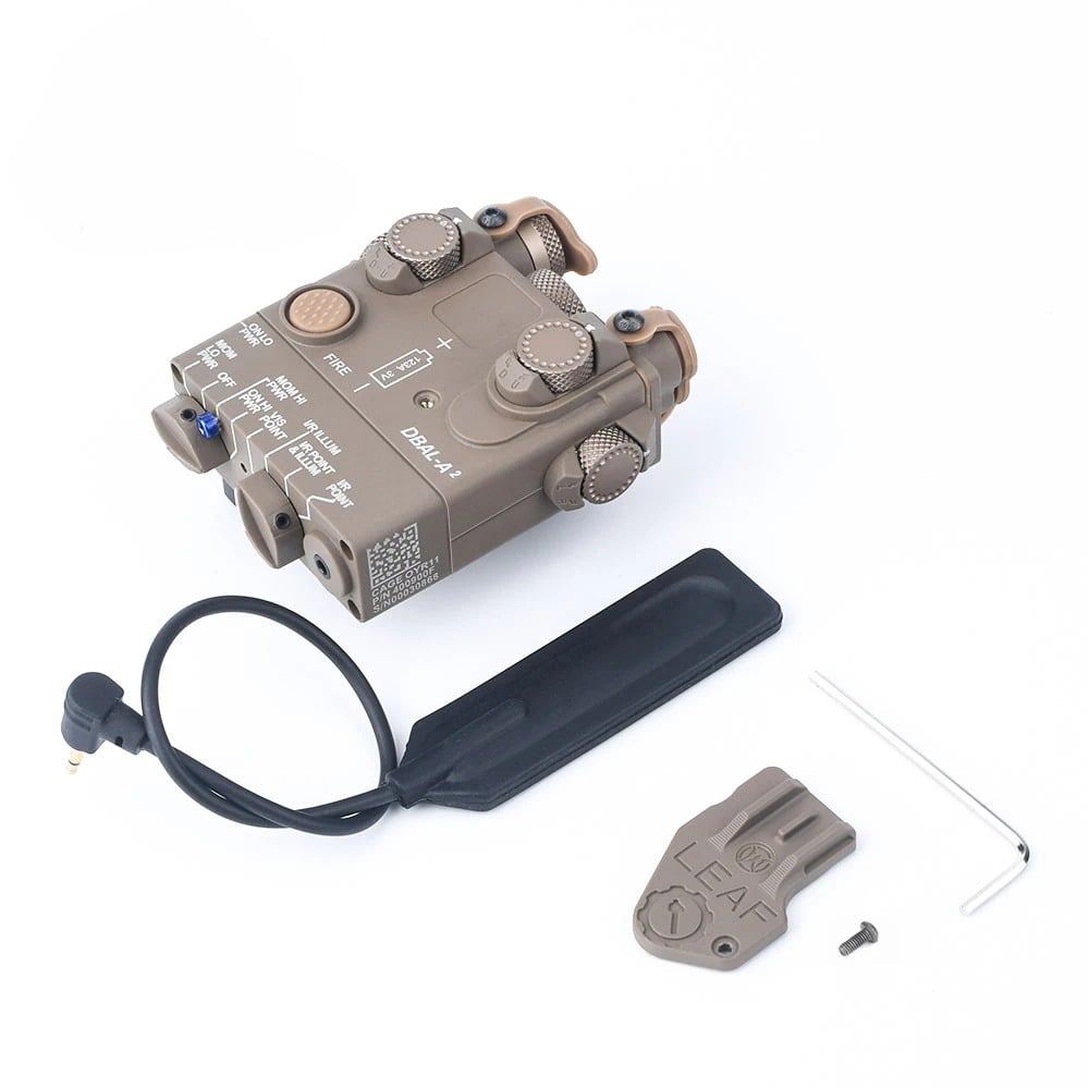 Rebel DBAL-A2 Dual Beam Aiming Laser (Red & IR) - Dark Earth